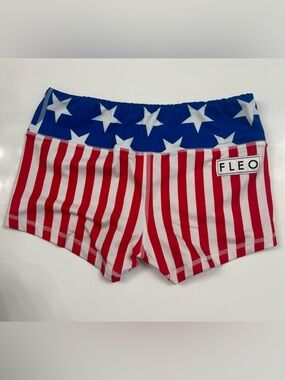 Fleo Patriotic Star & Stripe Shorties - Blue, Red, White